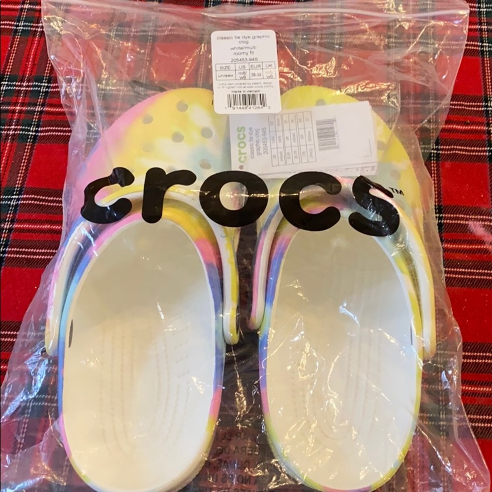 Tie dye clog Crocs